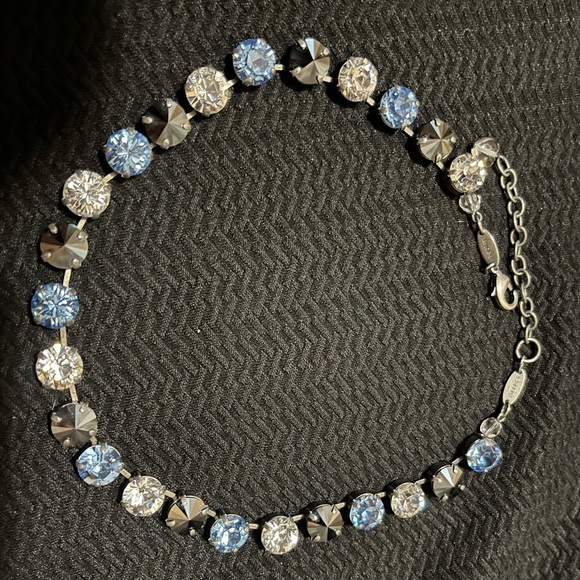 Sabika Jewelry - SABIKA CLASSICS CHOKER. CLEAR, BLUE AND BLACK SWAROVSKI CRYSTALS NEW!